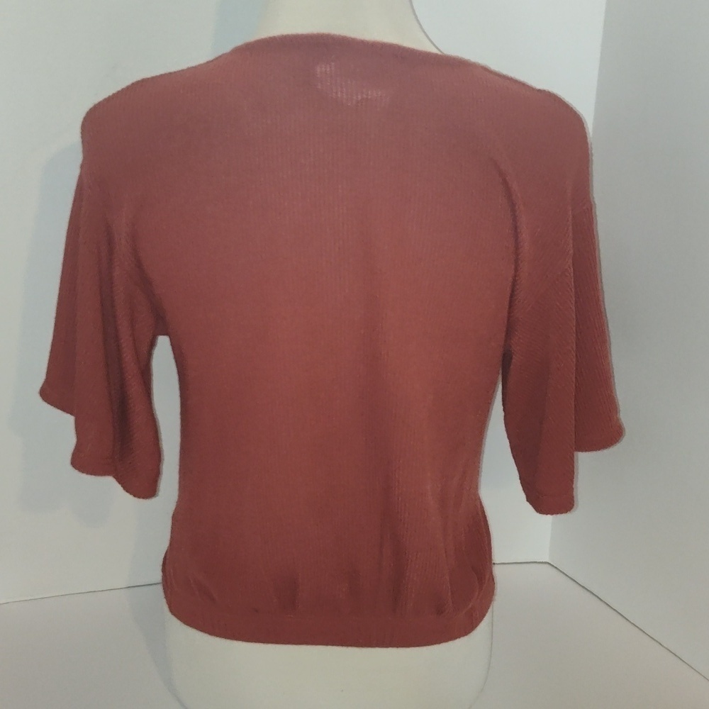 SADIE AND LOVE Button Front Twisted Size Small Rustic Color - Picture 2 of 10